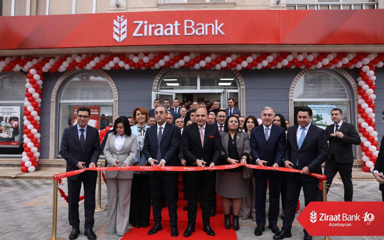 "Ziraat Bank Azərbaycan" 10 illiyi münasibəti ilə10-cu filialını açdı - FOTOLAR